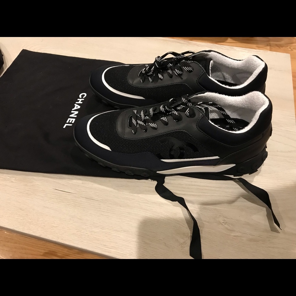 2019 Chanel Mens Sneaker Size 44 - Picture 3 of 8